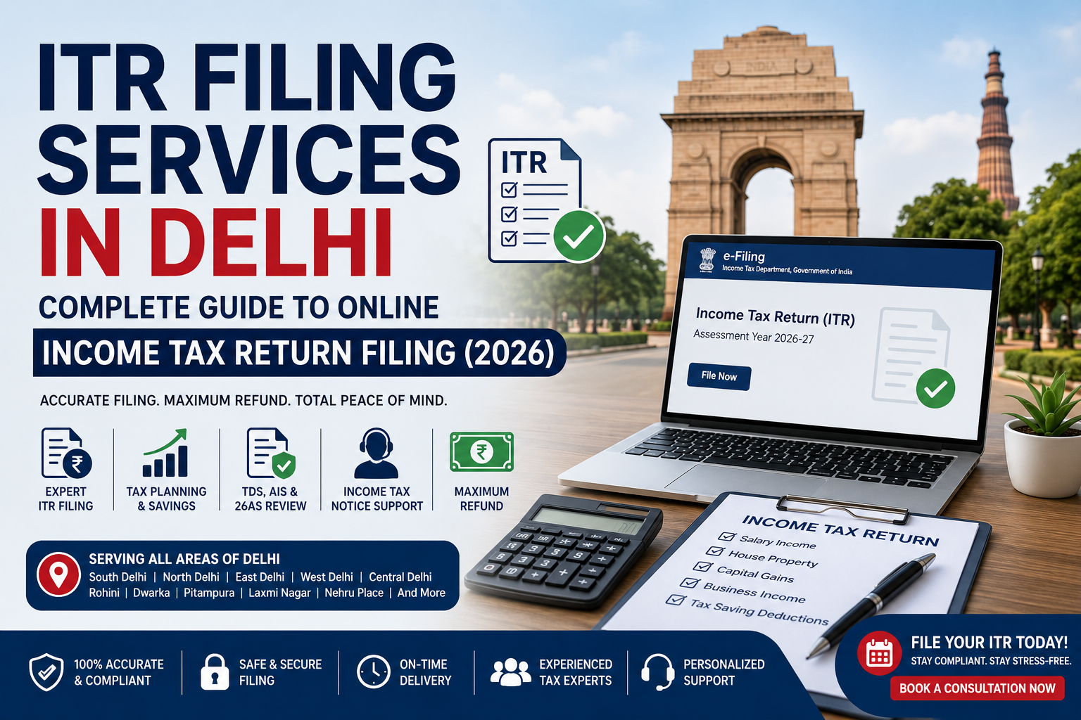 ITR Filing Services in Delhi