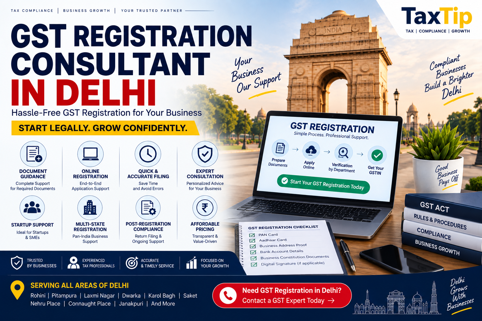 GST Registration Consultant in Delhi